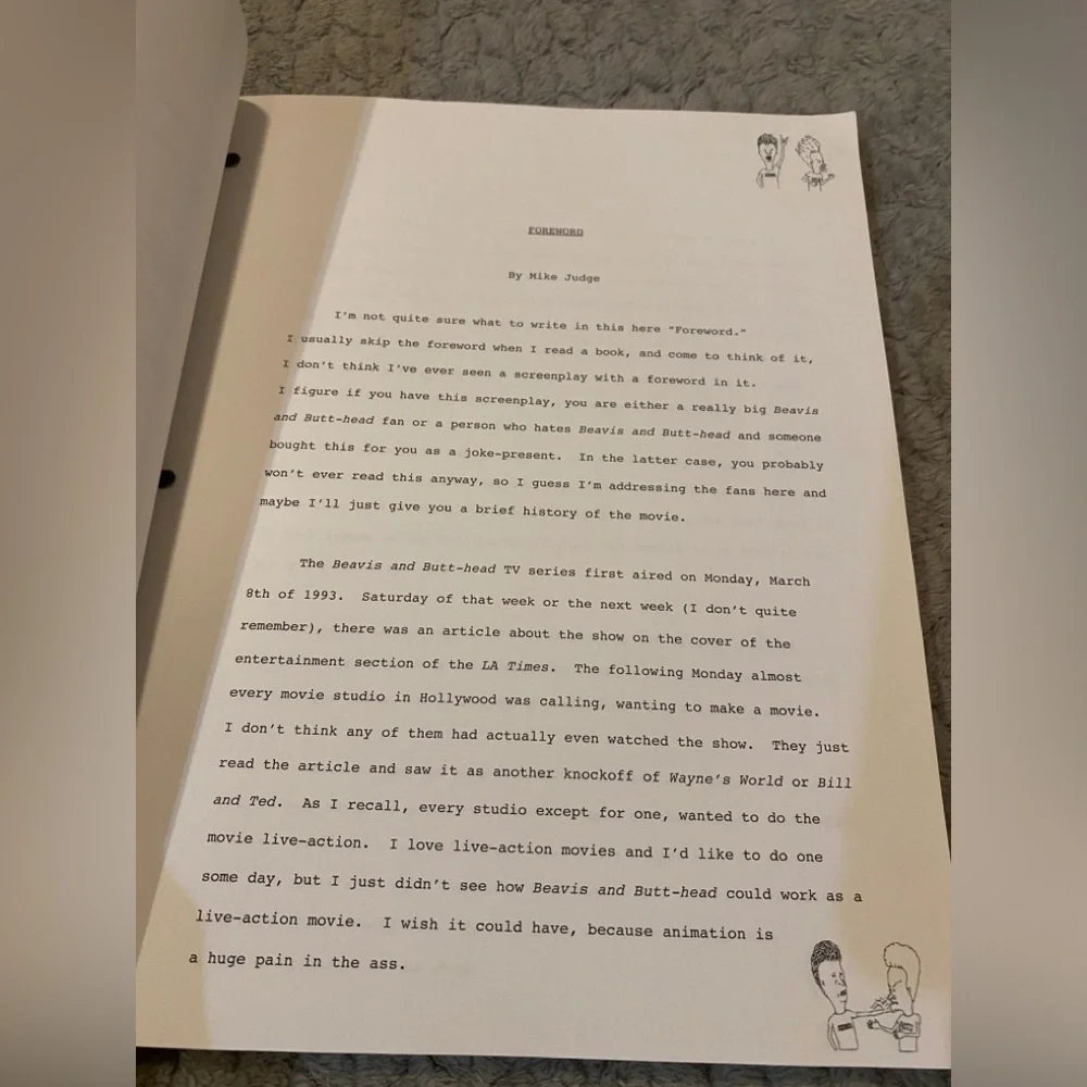 MTV's Beavis and Butt-Head Do America : The Official Script Book